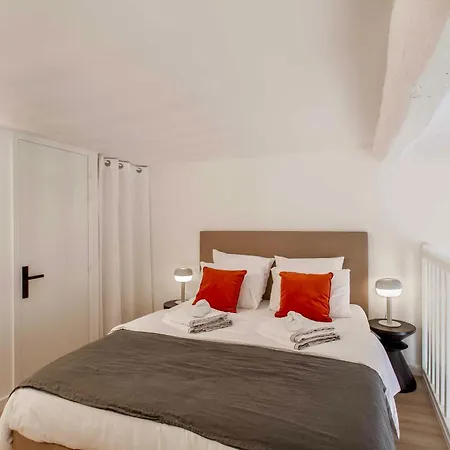 아파트 Suede Promenade Duplex At 1 Min From The Sea 2 Bathrooms *