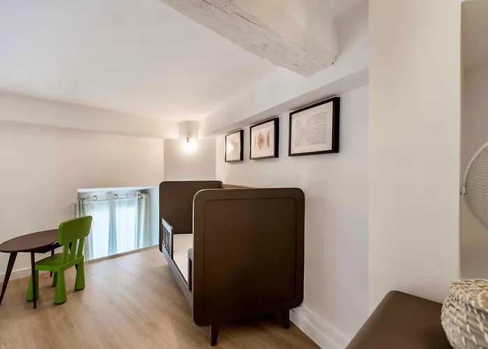 아파트 Suede Promenade Duplex At 1 Min From The Sea 2 Bathrooms *